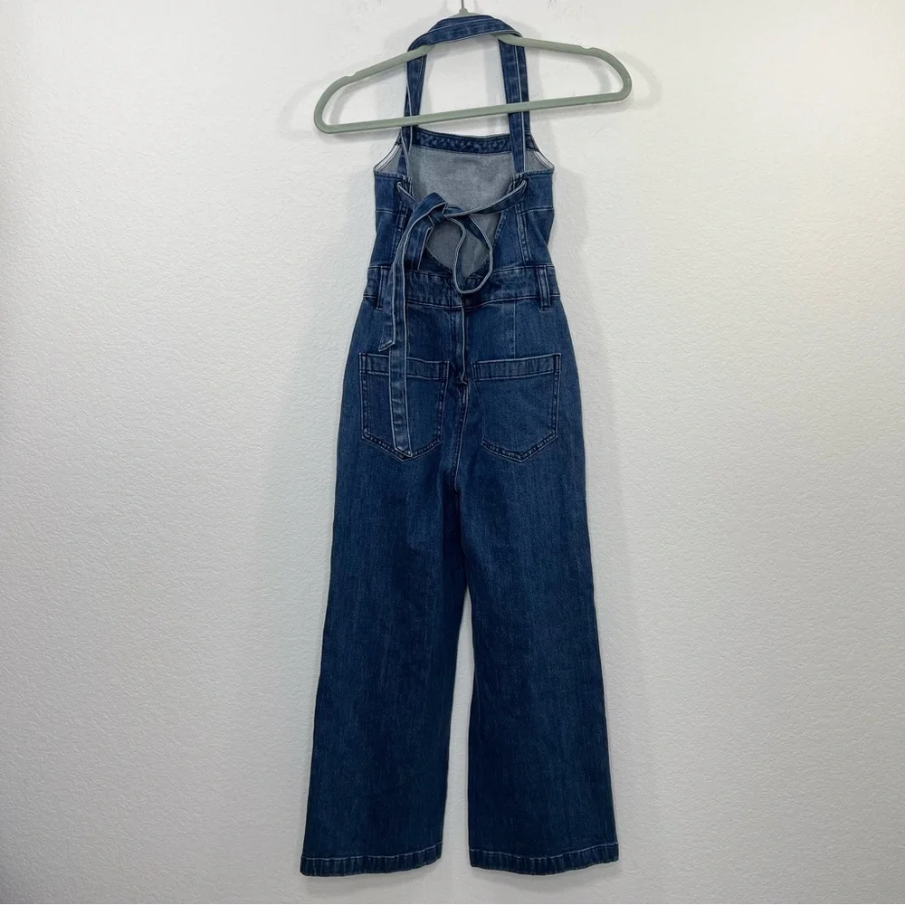 Madewell Tie-Back Denim‎ Jumpsuit size XXS Women’s Coveralls